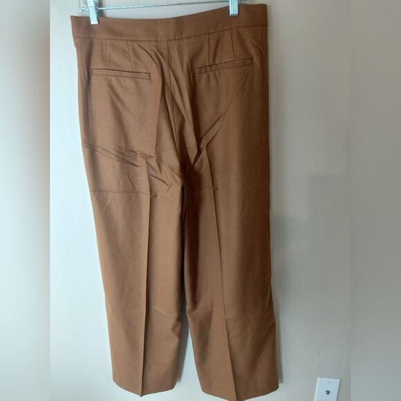 See U Soon Pants SIZE 10 SUPER High Rise Wide Leg Pant In Camel. NWT - Picture 4 of 7